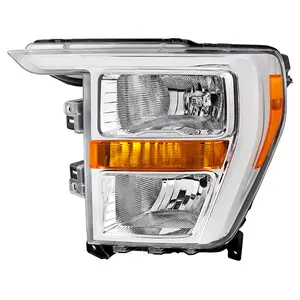 2021-2023 Ford F-150  Factory Style Headlight (Chrome Housing / Clear Lens ) - Driver Side Ony