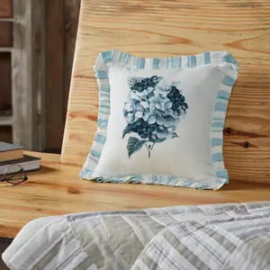 Finders Keepers Hydrangea Ruffled Pillow 12x12