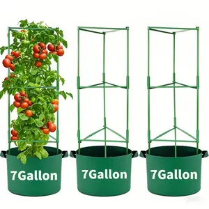 3pcs Large Capacity Heavy-Duty Planting Bags with Handles, Portable & Lightweight, Non-Woven Fabric, Tear-Resistant, Durable for Outdoor Use, Heavy Duty Planter