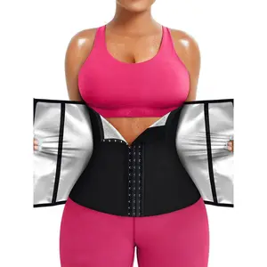 Women's Basic Polyester Spandex 1-Piece Waist Trainer Body Shape Cincher - Adjustable Hook-and-Eye, Hook-and-Loop, Zipper Closure, Casual Compression Tummy Control Lady Clothes for Sauna Use