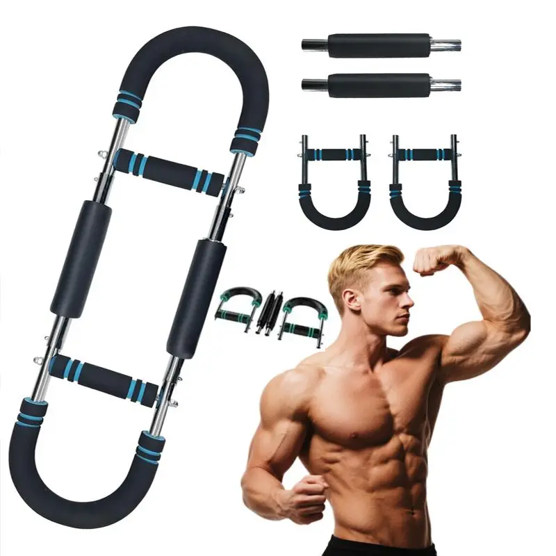 Adjustable Arm & Chest Trainer - Compact Spring Resistance Power Twister for Men, Home Gym Strength Training Equipment, Multifunctional Fitness Gear for Arms & Shoulders, Travel-Friendly Workout Tool, Muscle Exercise Gear