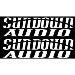 Sundown Audio 3 Inch Wide Subwoofer Automotive Sound Decal Sticker