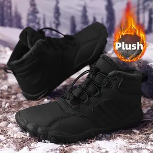 suitable for women and men walking hiking boots, suitable for hiking barefoot boots, suitable for women snow boots, casual waterproof hiking shoes, wide and wide thumb box barefoot sneakers, unisex thermal boots, suitable for sports and work cold weather