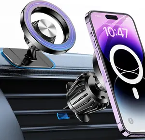 Car Mount for iPhone 17/16/15/14/13/12 Pro Max - 20 Strong Magnets, 360° Rotation, Super Stick Force, Safe Driving View, Magnetic Phone Holder for Car Accessories