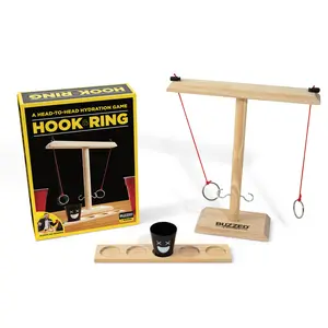 Buzzed Hook & Ring – Ring Toss Shot Game for Adults | Fun Drinking Game for Parties, Bars & Backyard