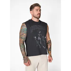 Vintage Cropped Relaxed Cut Off Tee