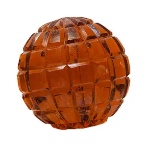 CDNY Amber Square Faceted Crystal Ball Multi Size