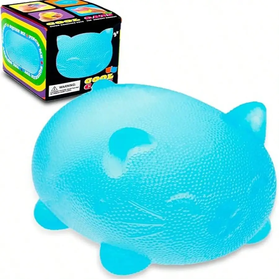 Maltose Cool Cat Sensory Squeeze Toy, Stress Relief Fidget, Gift Box Filler, Birthday Present, Classroom Prize or Christmas Stocking Stuffer