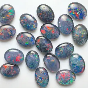 1 piece Australian Opal Triplet 6 x 8mm