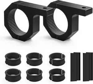 Nilight 2PCS Aluminum Alloy Roll Bar Clamp Mounting Brackets - LED Light Mounts with Secure Grip, Fits 2.135" 2.25" 2.375" 2.5" Tubes for ATV/UTV Trucks, Motor Parts Accessories
