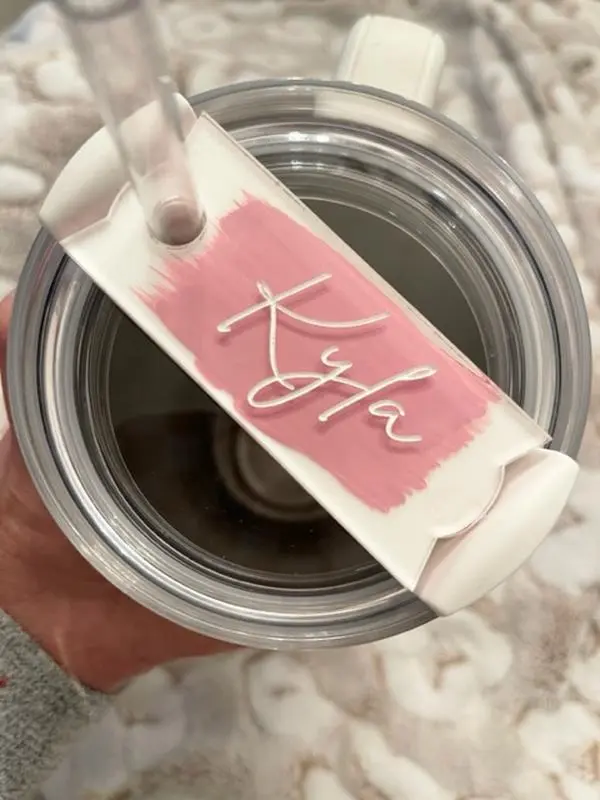 Watercolor Personalized Tumbler Topper