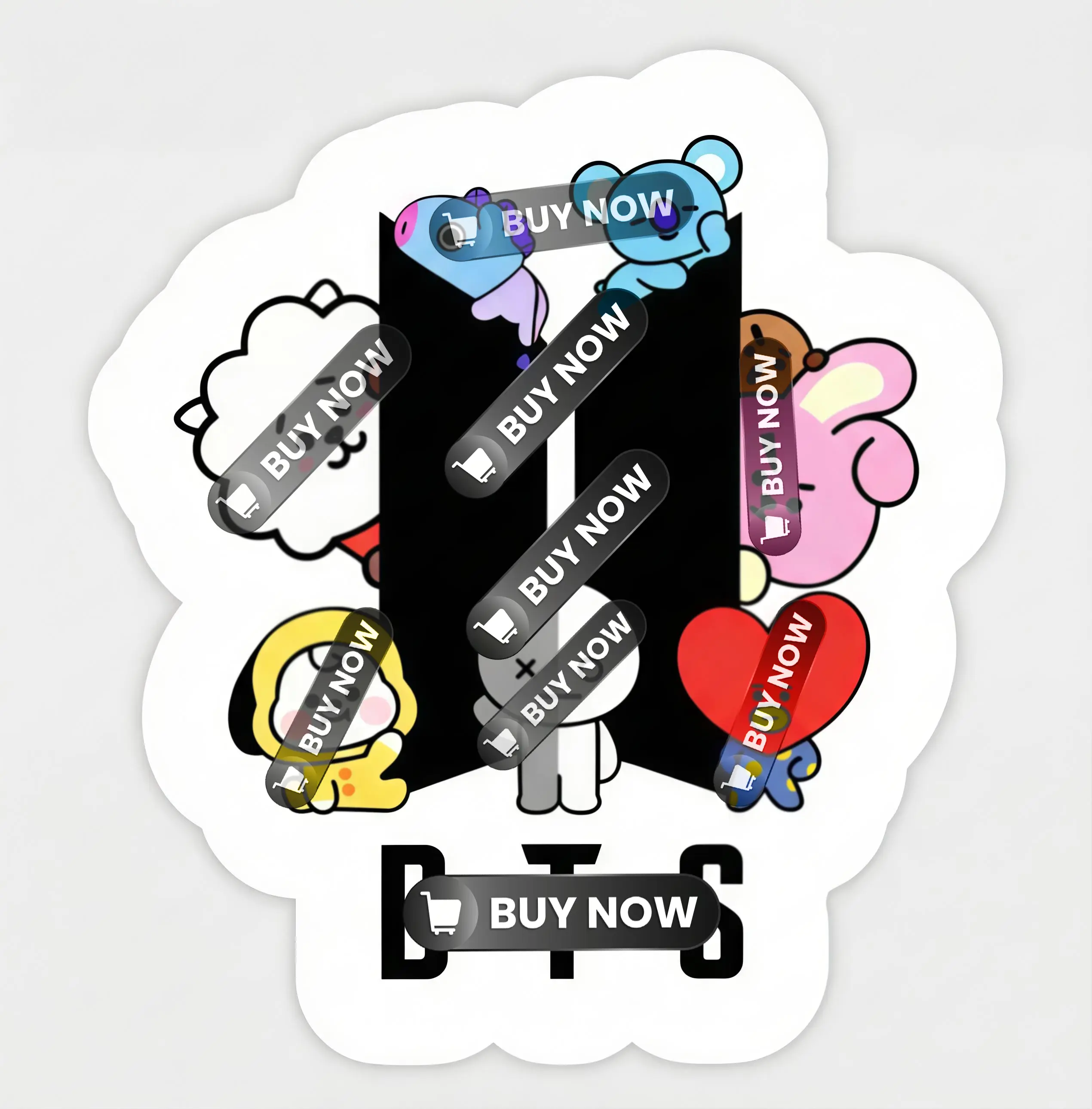 2026 Comeback Sticker, Cute Cartoon Character Decal, Music Fan Art Aesthetic, Trendy Collectible Gift, Laptop Phone Decor