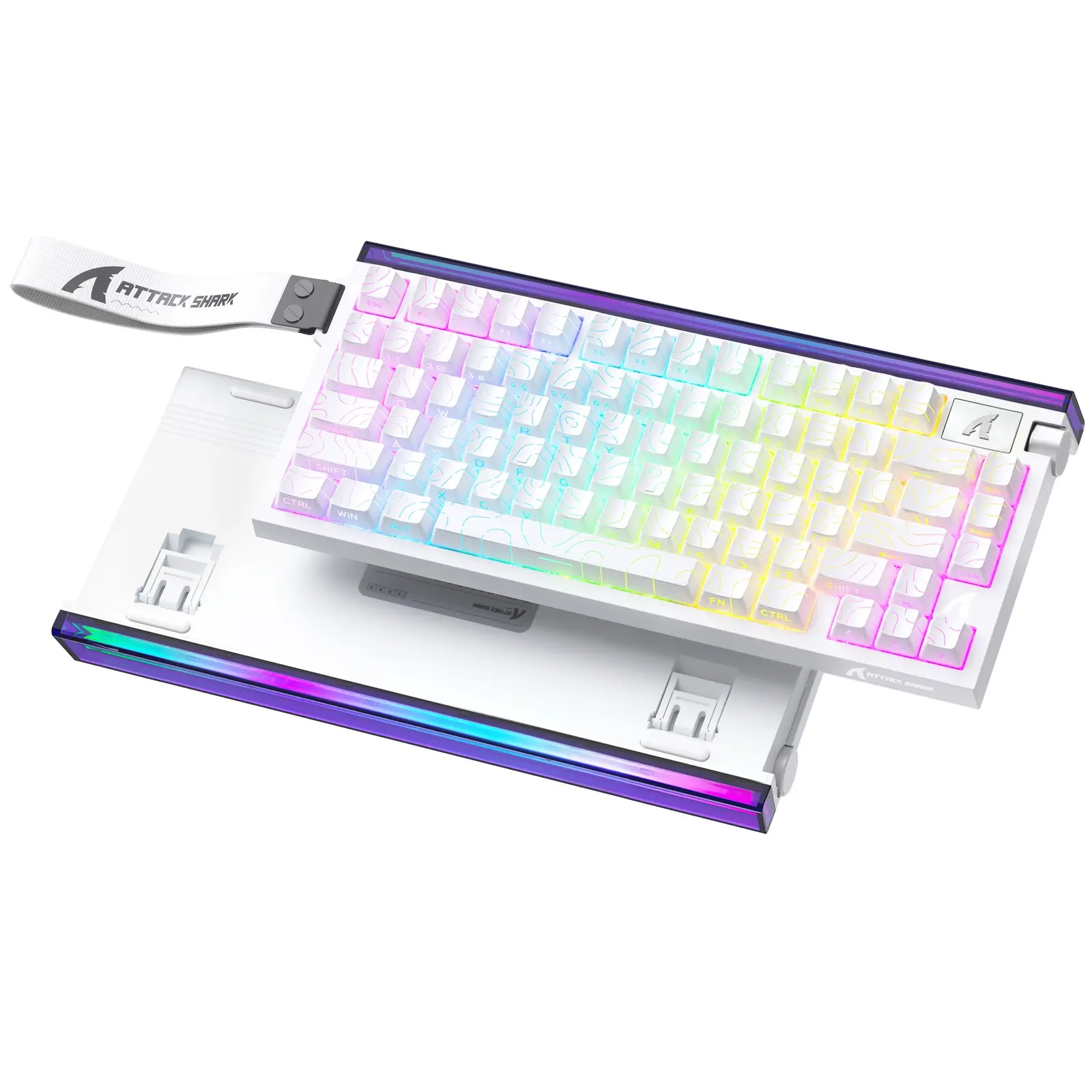 Attack Shark R85 He 75% Wired Magnetic Axis Keyboard, Gaming Keyboard, Mechanical Switches, 8000hz Sampling Rate, RGB Backlight, Fast Response Time, RGB Backlit Keyboard