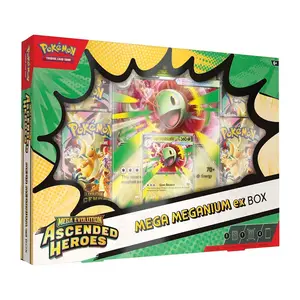 Pokémon TCG: Mega Evolution - Ascended Heroes Mega Meganium ex, Mega Emboar ex, and Mega Feraligatr ex Boxes