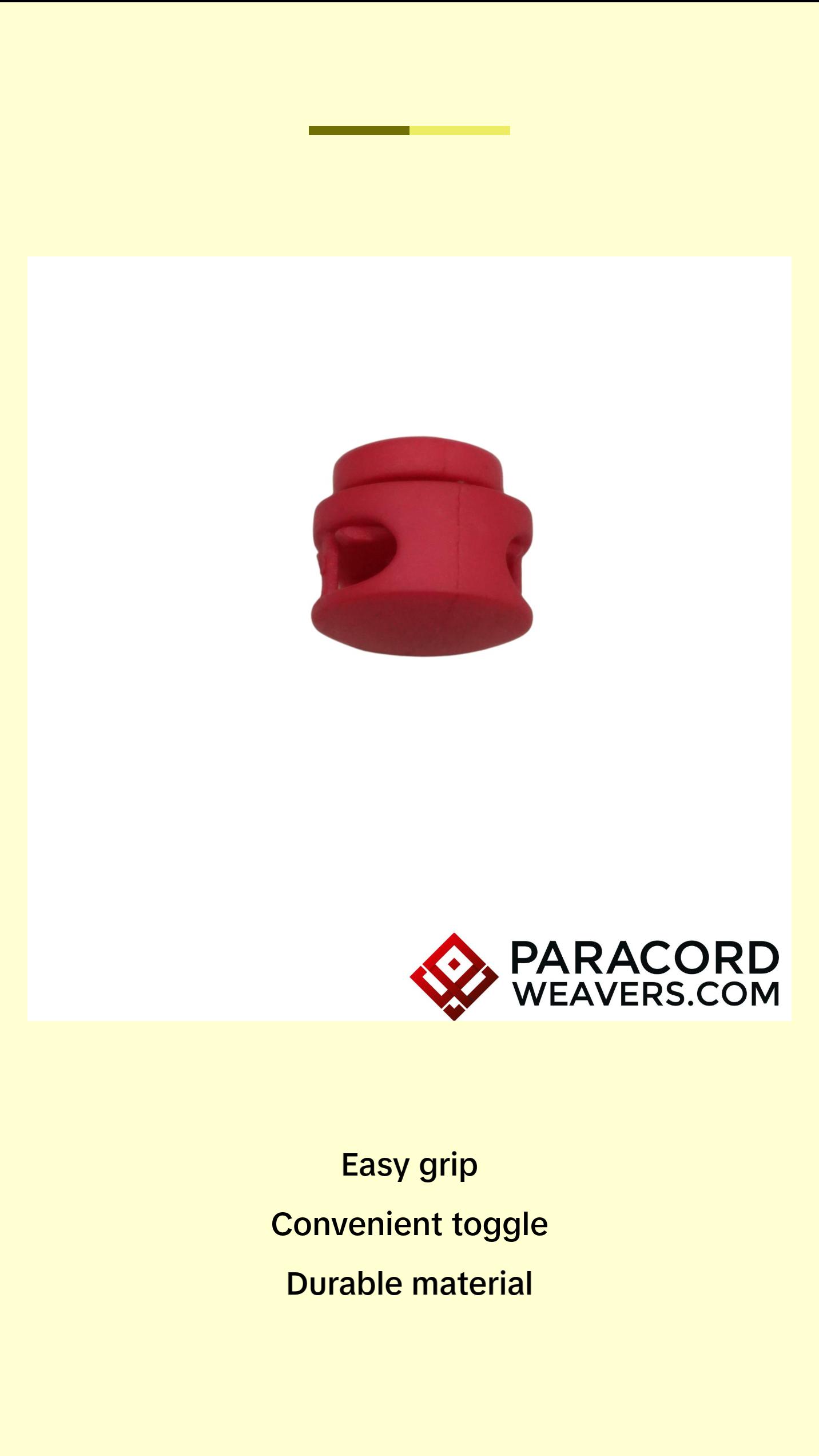 Plastic Button Drawstring Toggle - 17MM