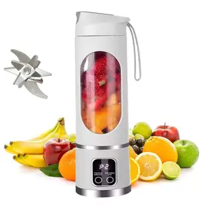 Electric Juicer Mini Portable Blender Fruit Mixer Multifunctional Juice Maker Ice Cream Blender, Compact & Efficient Kitchen Appliance