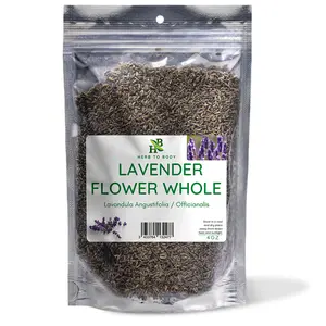 Herb To Body Lavender Flowers Whole | Lavandula Angustifolia | 4oz