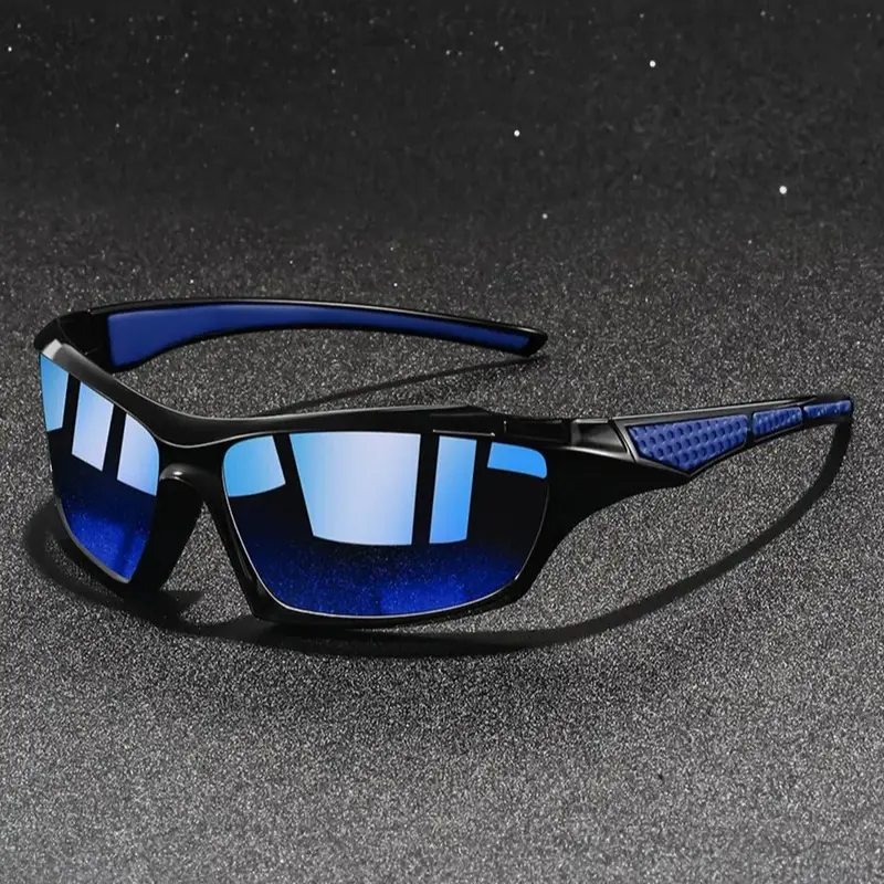 Unisex Simple Look Sports Sunglasses with Lightweight Polycarbonate Fashion Mirror Lenses, UV Protection, Glare Guard, Night Vision Enhancement - Ideal for Cycling, Driving, Outdoor Adventures, Outdoor Sports, Sunglasses For Women, Men's Sunglasses