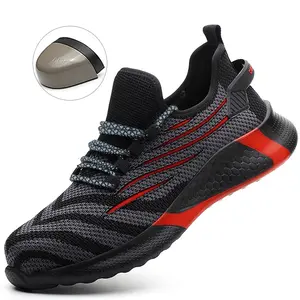 1 Pair of Women'S Casual Steel Toe Work Shoes, Breathable Fabric Upper, Puncture Resistant, All-Season EVA Sole, Comfort Insole - Solid Color Safety Footwear for Construction & Industrial Use
