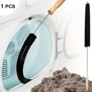 Washer & Dryer Vent Cleaning Brush With A Long Flexible Rod And Spiral Bristles - Collect Dust, Remove Detergent Residue, Prevent Blockage, Maintain Equipment Efficiency, Thick Nylon Bristles for Deep Cleaning  Washing Machine Cleaning Brush,