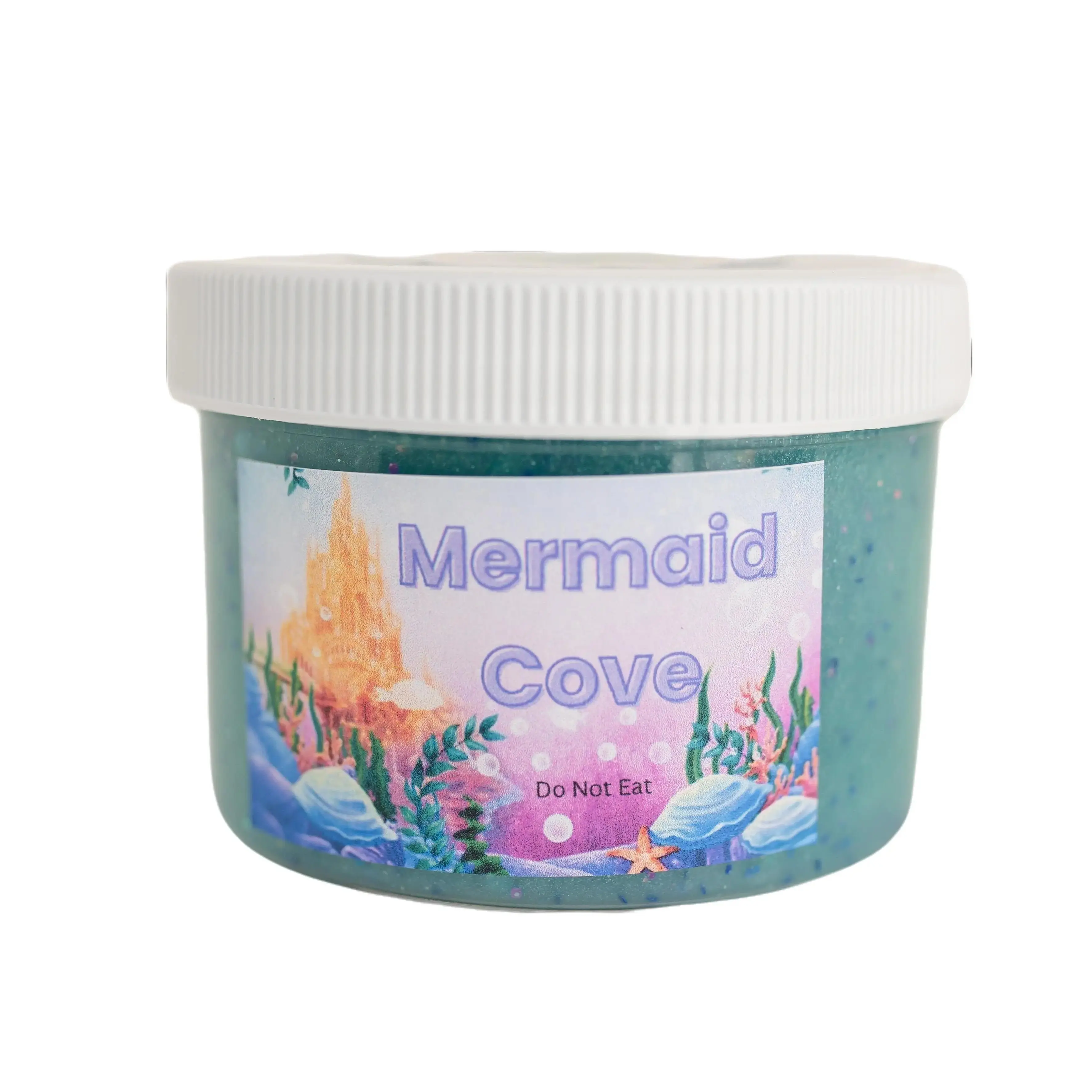 Mermaid Cove Slime - Customized Craft with Sun Bum Scent & Jelly Fluff Texture - Safe for Older Kids & Adults - Do Not Eat