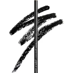 wet n wild Color Icon Kohl Eyeliner Pencil Black, Long Lasting, Highly Pigmented, No Smudging