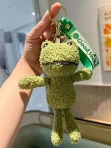 Abstract Frog Man Puppet Bag Pendant Keychain, suitable for daily wear, vacation dates, and other occasions, is also a surprising and exquisite small gift, Cute Soft Keychains