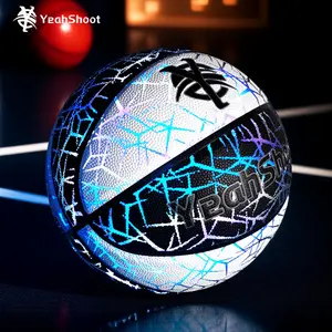 Yeah Shoot This cool holographic reflective glowing basketball is perfect for training and competitions.  It is an excellent accessory for outdoor activities at night.  It is an ideal creative Christmas gift toy for adults and teenage boys.