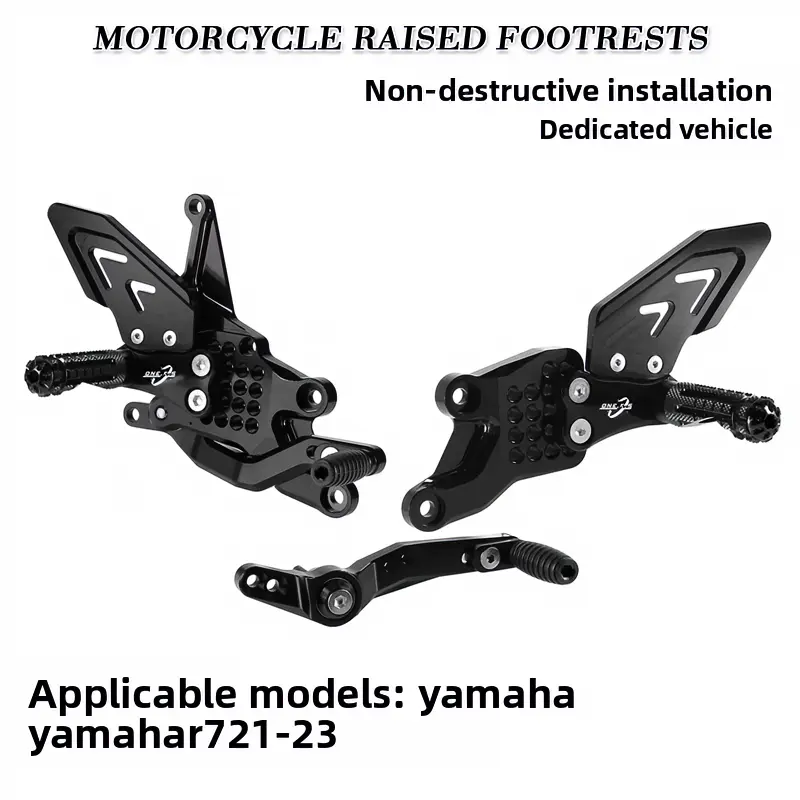 R7 Motorcycle Rearsets 2021-2023, Adjustable Rear Set Foot Pegs, Higher Footpeg Position for Street & Track Riding