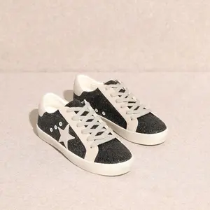 Sparkle Skylar Black Sneaker star  bread