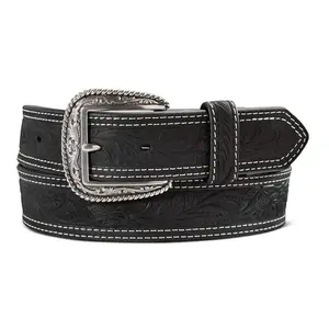 Ariat Men's Double Stitch Black Belt