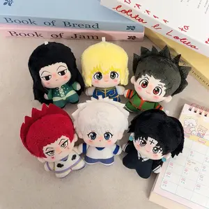 10cm HUNTER×HUNTER Plush Doll Pendant Hisoka Illumi Zoldyck Chrollo Lucilfer Stuffed Toy For Anime Fans