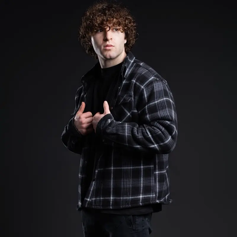 EKKO Sherpa Flannel Jacket - Double Layered