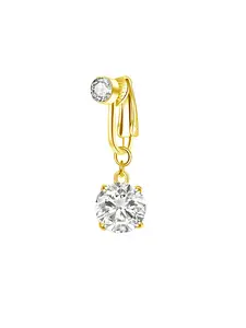 Women's Butterfly Heart Belly Ring, Belly Button Rings, Belly Hoops, Faux Button Clip Jewelry, Body Jewelry, Fashionable Daily Wear & Gift Accessory, Stylish Navel Piercing Design
