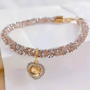 sparkling dog fancy collar