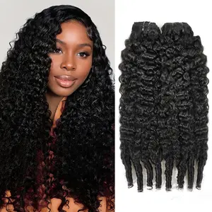 [Special Offer] STERLY 16A 100% Raw Virgin Brazilian Human Hair Burmese Curly Bundles Unprocessed Remy Hair Weave Sew In/Quick Weave Viral Hair Bundles Beginner Friendly Body Wave Bundles Natural Black Water Wave Bundles