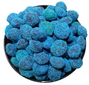 Blue berry Gushies - Sweet and Tangy Candies - 6 oz Container - Candy