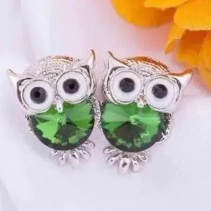 New Stunning Gorgeous Adorable Big Eyes Owl  Stud Earrings