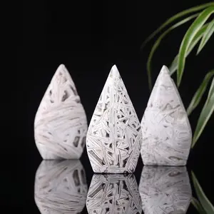 Mexican Agate Water Drop Ornament, Unique Natural Home Decor, Feng Shui Accessory, Valentine's Day Gift, Natural Stone Decor