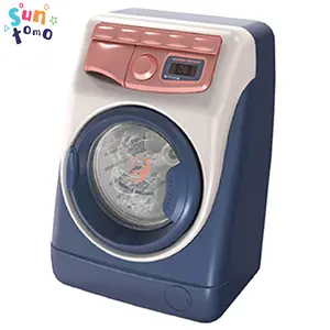 Suntomo Realistic Washing Machine Toy with Lights Sounds, Rotatable Roller Laundry Play Set, Ideal For Children's Birthday And Christmas