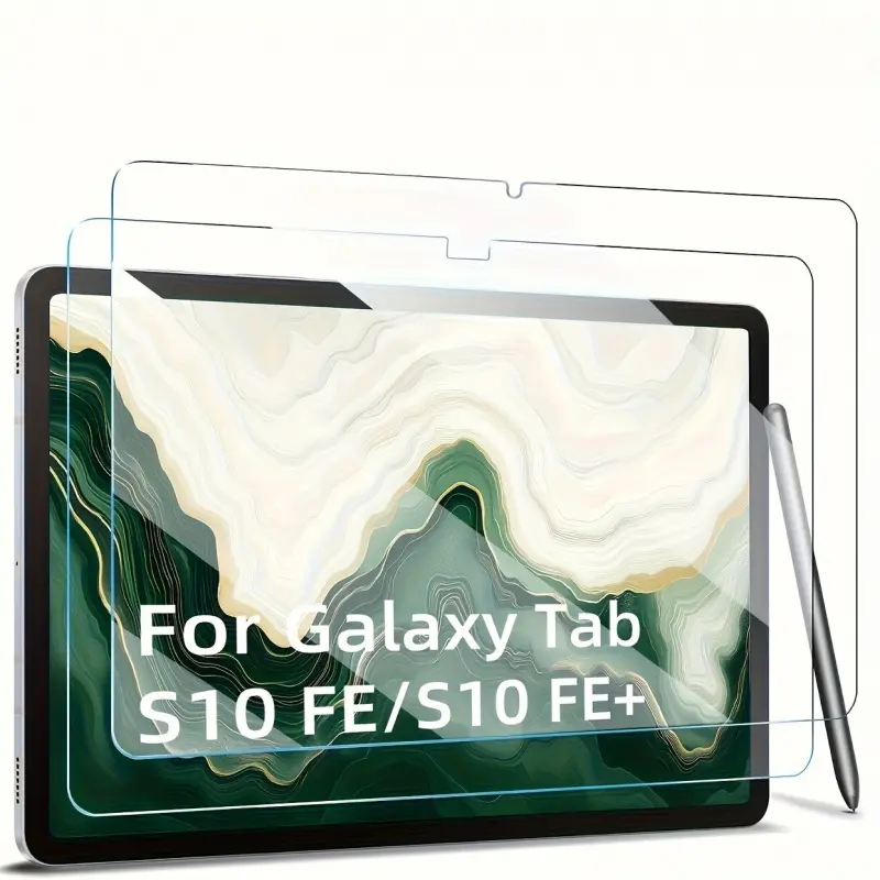 2-piece set suitable for Samsung Galaxy Tab S10 FE S10 FE+10.9 "13.1" scratch resistant, impact resistant, oil and fingerprint resistant, compatible with S Pen&Face ID, high-definition Samsung tablet accessories durable protective film Screen Protector