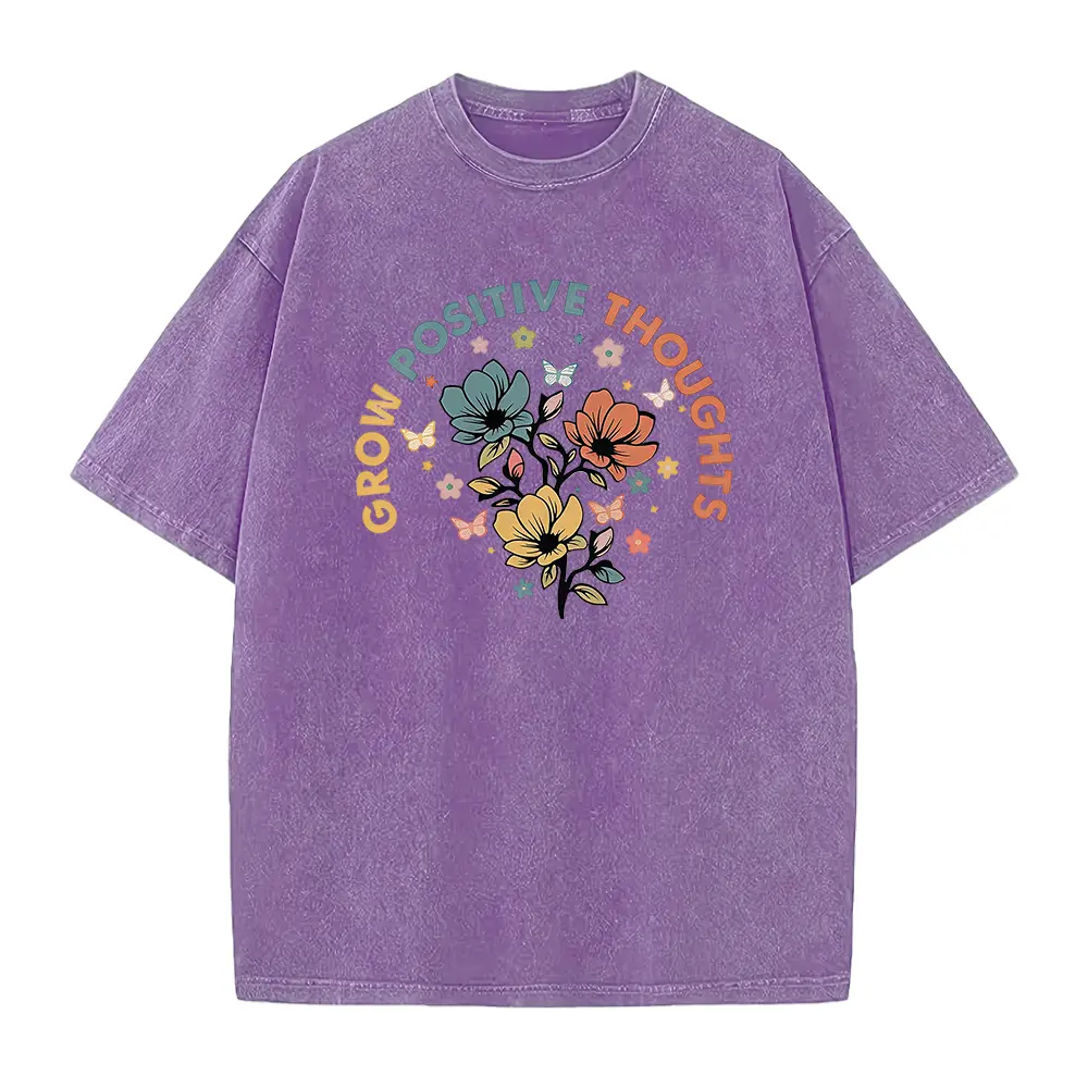 Washed T-shirt-Purple