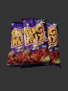 Big Mix fuego (pck 3 80grams) spicy and crunchy.