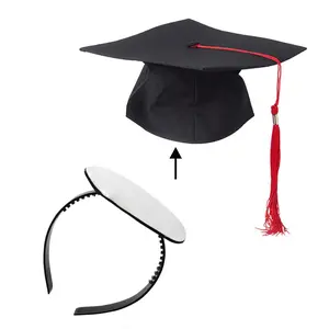 2 Pack Graduation Cap Headband Firm Anti-Fall Grad Headband Insertnb Secures Your Graduation Cap