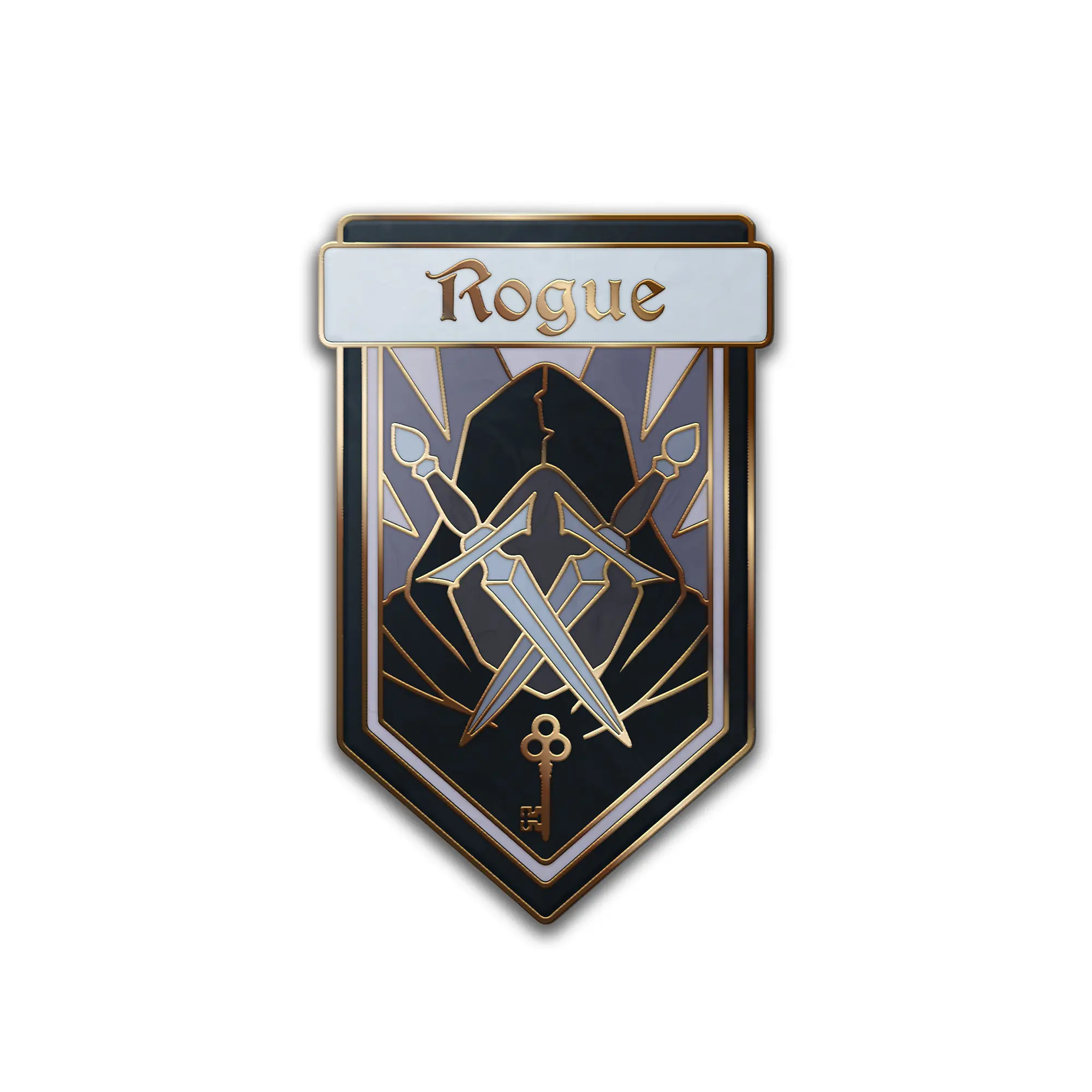 Class Pin - Rogue Fashion Accessory for DND Tabletop Games RPGs Backpacks and Jean Jackets Hard Enamel