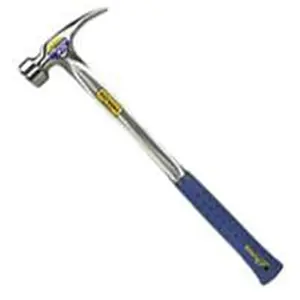 212 MAIN E3-28S 28 Oz. Heavy-Duty Impact Steel Rip Hammer - Longer Handle, Shock Grip Hand Tool for DIY Hardware Tasks, Tools