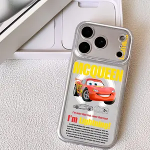 Movie C-Cars L-Lightning McQueen Phone Case Magnetic Clear Case for iPhone 17 16 15 14 13 12 11 Pro Max Plus | Reliable MagSafe Suction | Anti-Yellowing Slim Cover | Raised Edge Protection for Camera & Screen