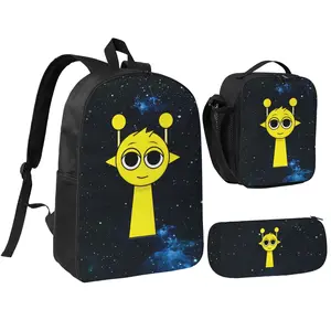 67 Emoji Stickers Backpack Set for Students Professionals & Travelers Ideal for School Work or Leisure Featuring Unique Design