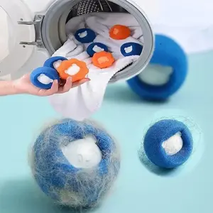 Laundry Balls 10pcs Laundry Balls Pet Hair Remover Reusable Balls Washing Machine Filter Removes Lint From Clothes Ball Catch