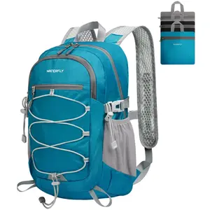 WATERFLY 15L Small Lightweight Packable Backpack - Foldable Travel Daypack with Breathable Shoulder Straps for Outdoor Hiking, Camping (Men, Women)